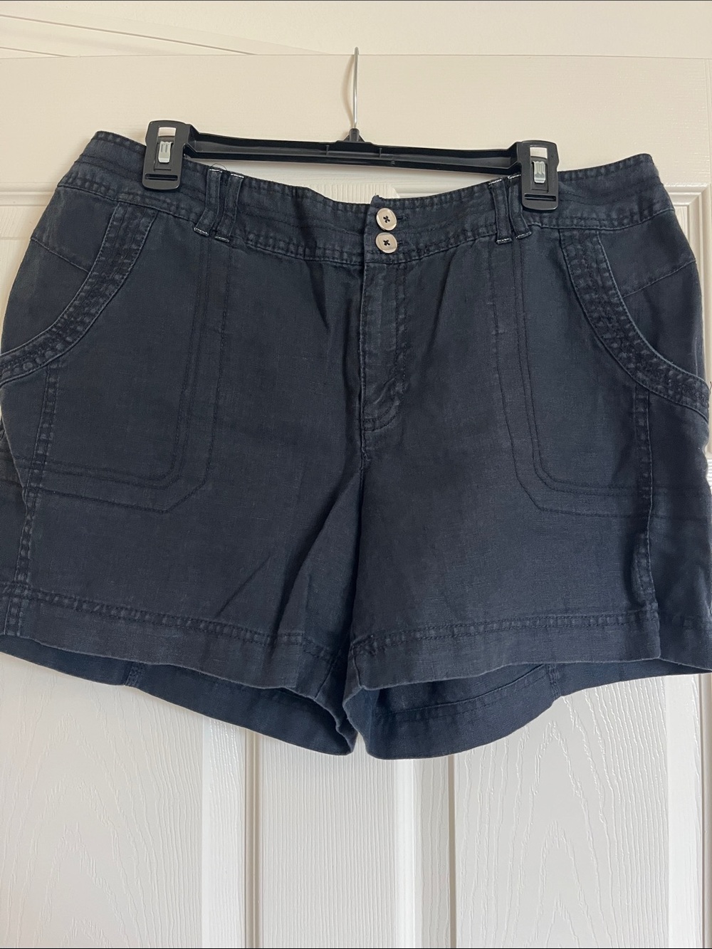 INC International Concepts Black Cotton-Blend Shorts